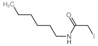 N-hexyl-2-iodo-acetamide结构式