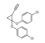 2,2-bis(4-chlorophenoxy)cyclopropane-1-carbonitrile Structure