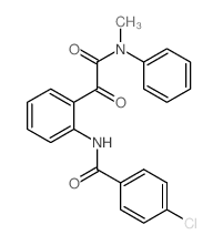 Benzeneacetamide,2-[(4-chlorobenzoyl)amino]-N-methyl-a-oxo-N-phenyl-结构式
