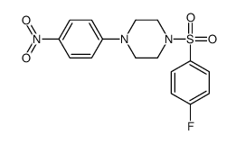 1-(4-fluorophenyl)sulfonyl-4-(4-nitrophenyl)piperazine Structure