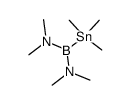 N,N,N',N'-tetramethyl-1-(trimethylstannyl)boranediamine结构式