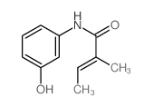 2-Butenamide,N-(3-hydroxyphenyl)-2-methyl-结构式