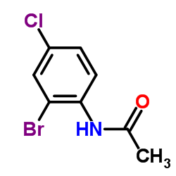 N-(2-溴-4-氯苯基)乙酰胺结构式