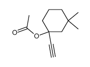 1-ethynyl-3,3-dimethylcyclohexyl acetate结构式
