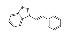 3-(2-phenylethenyl)-1-benzothiophene结构式