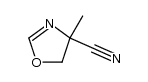 4-methyl-4,5-dihydro-oxazole-4-carbonitrile结构式