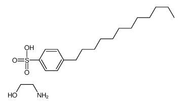 p-dodecylbenzenesulphonic acid, compound with 2-aminoethanol (1:1) Structure