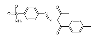 4-[[1-(4-methylphenyl)-1,3-dioxobutan-2-yl]diazenyl]benzenesulfonamide Structure