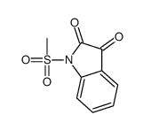 1-methylsulfonylindole-2,3-dione结构式