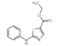 2-苯基氨基-5-噻唑羧酸乙酯结构式