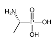 (R)-(1-Aminoethyl)phosphonic acid Structure