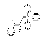 (1-bromonaphthalen-2-yl)methylidene-triphenyl-λ5-phosphane结构式