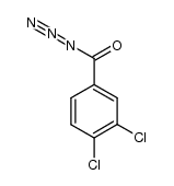 3,4-dichlorobenzoyl azide结构式