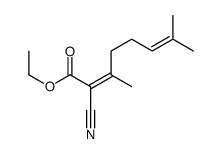 ethyl 2-cyano-3,7-dimethylocta-2,6-dienoate结构式