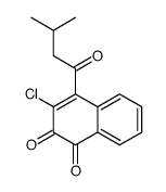 3-chloro-4-(3-methylbutanoyl)naphthalene-1,2-dione结构式