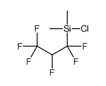 chloro-(1,1,2,3,3,3-hexafluoropropyl)-dimethylsilane结构式