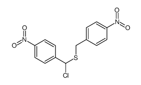 1-[[chloro-(4-nitrophenyl)methyl]sulfanylmethyl]-4-nitrobenzene Structure