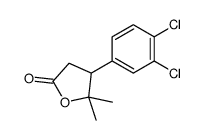 4-(3,4-dichlorophenyl)-5,5-dimethyloxolan-2-one结构式
