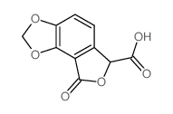 Furo[3,4-e]-1,3-benzodioxole-6-carboxylicacid, 6,8-dihydro-8-oxo-结构式