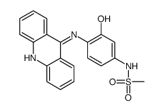 N-[4-(acridin-9-ylamino)-3-hydroxyphenyl]methanesulfonamide Structure