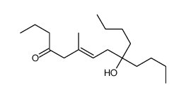 9-butyl-9-hydroxy-6-methyltridec-6-en-4-one Structure