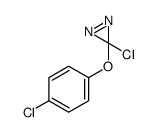 3-chloro-3-(4-chlorophenoxy)diazirine结构式