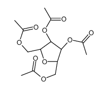 2,5-Anhydro-D-mannitol Tetraacetate Structure