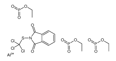 aluminum,ethoxy-oxido-oxophosphanium,2-(trichloromethylsulfanyl)isoindole-1,3-dione Structure