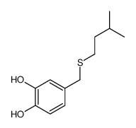 4-(3-methylbutylsulfanylmethyl)benzene-1,2-diol Structure
