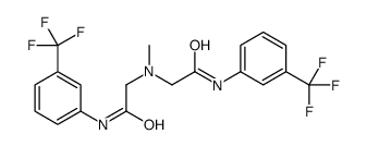 2-[methyl-[2-oxo-2-[3-(trifluoromethyl)anilino]ethyl]amino]-N-[3-(trifluoromethyl)phenyl]acetamide结构式