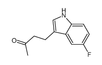 4-(5-氟-1H-吲哚-3-基)-2-丁酮结构式