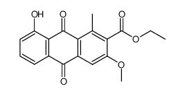 ethyl 8-hydroxy-3-methoxy-1-methylanthraquinone-2-carboxylate结构式