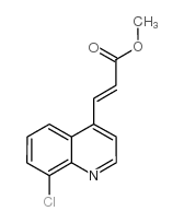 3-(8-氯喹啉-4-基)丙烯酸甲酯结构式