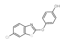 4-[(6-氯-2-苯并噻唑)氧基]苯酚结构式