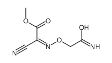 methyl 2-(2-amino-2-oxoethoxy)imino-2-cyanoacetate结构式