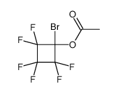 (1-bromo-2,2,3,3,4,4-hexafluorocyclobutyl) acetate Structure