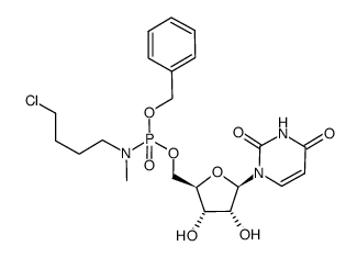 5'-uridyl benzyl N-methyl-N-(4-chlorobutyl)phosphoramidate Structure