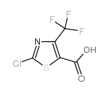 2-氯-4-(三氟甲基)-5-噻唑羧酸结构式