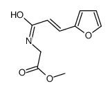 N-(2-呋喃亚甲基乙酰)甘氨酸甲酯结构式