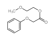 2-methoxyethyl 2-phenoxyacetate结构式