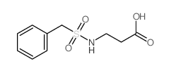 3-(苯基甲基磺酰胺)丙酸结构式