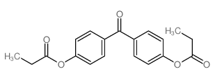 [4-(4-propanoyloxybenzoyl)phenyl] propanoate Structure