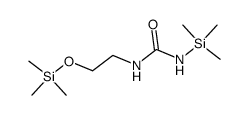 N-[2-(trimethylsiloxy)ethyl]-N'-(trimethylsilyl)urea Structure