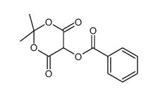 (2,2-dimethyl-4,6-dioxo-1,3-dioxan-5-yl) benzoate结构式