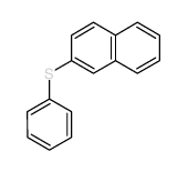 2-phenylsulfanylnaphthalene结构式