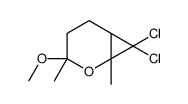 7,7-Dichloro-3-methoxy-1,3-dimethyl-2-oxabicyclo[4.1.0]heptane结构式
