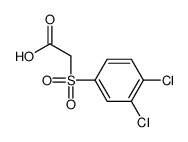 2-(3,4-dichlorophenyl)sulfonylacetic acid Structure