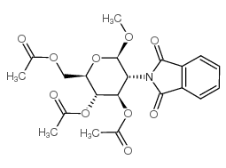 Methyl3,4,6-tri-O-acetyl-2-deoxy-2-phthalimido-b-D-glucopyranoside Structure
