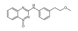 3-((3-(2-methoxyethyl)phenyl)amino)benzo[e][1,2,4]triazine 1-oxide结构式