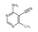 6-甲基-5-氰基-4-氨基嘧啶结构式